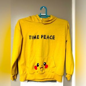 Cute Pikachu hoodie kids size M